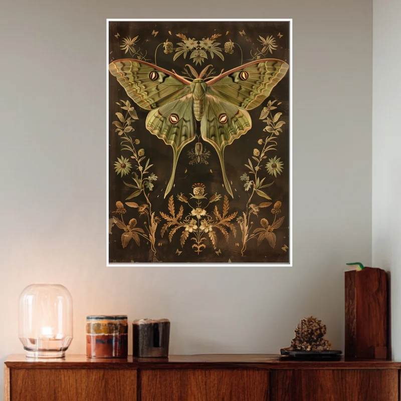 Grüne Motte Poster