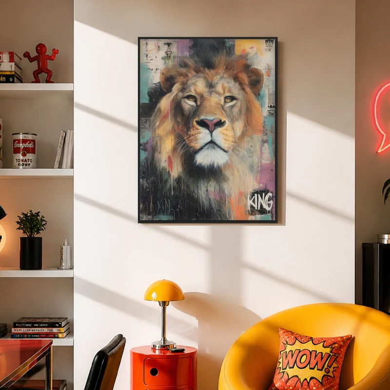 Majestätischer Löwe Poster