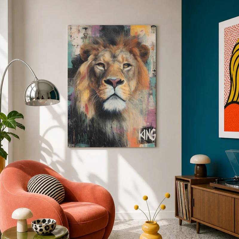 Majestätischer Löwe Poster