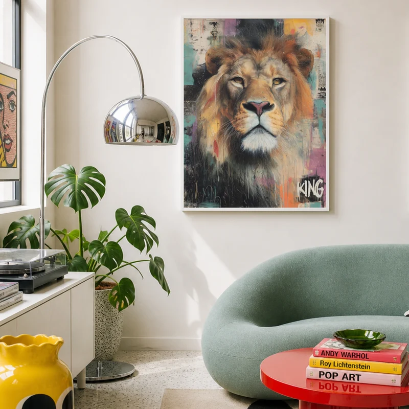Majestätischer Löwe Poster
