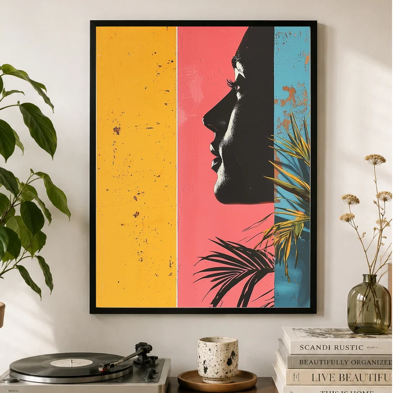 Frau Silhouette Poster