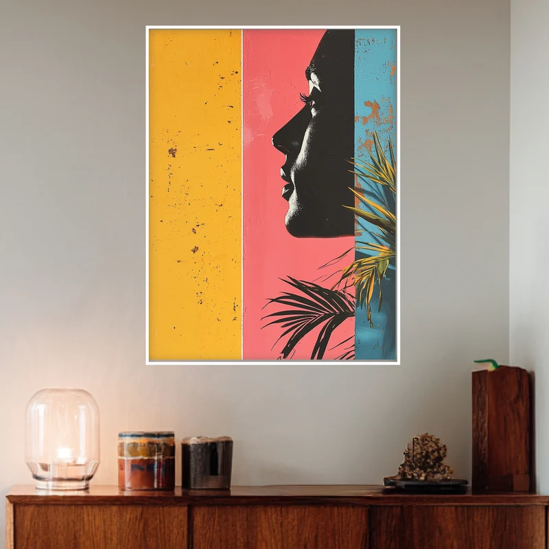 Frau Silhouette Poster