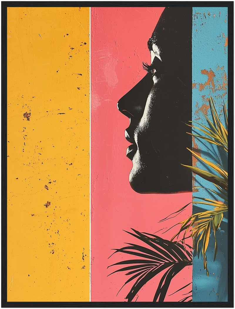 Frau Silhouette Poster