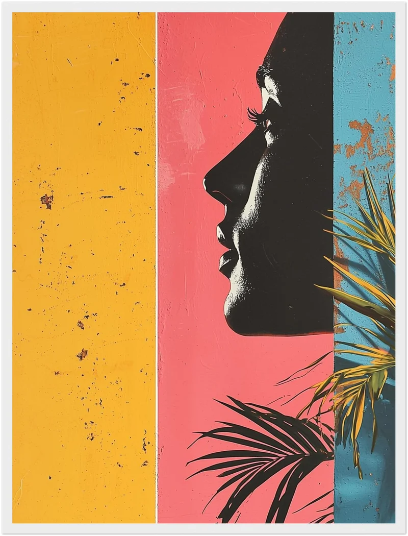 Frau Silhouette Poster