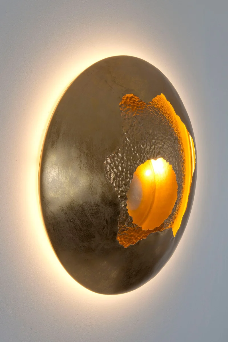 LED-Wandleuchte Nido di Vespe Grande dimmbar gehämmert
