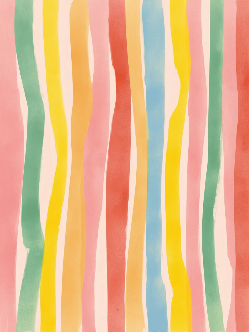 Bunte Streifenmuster Poster