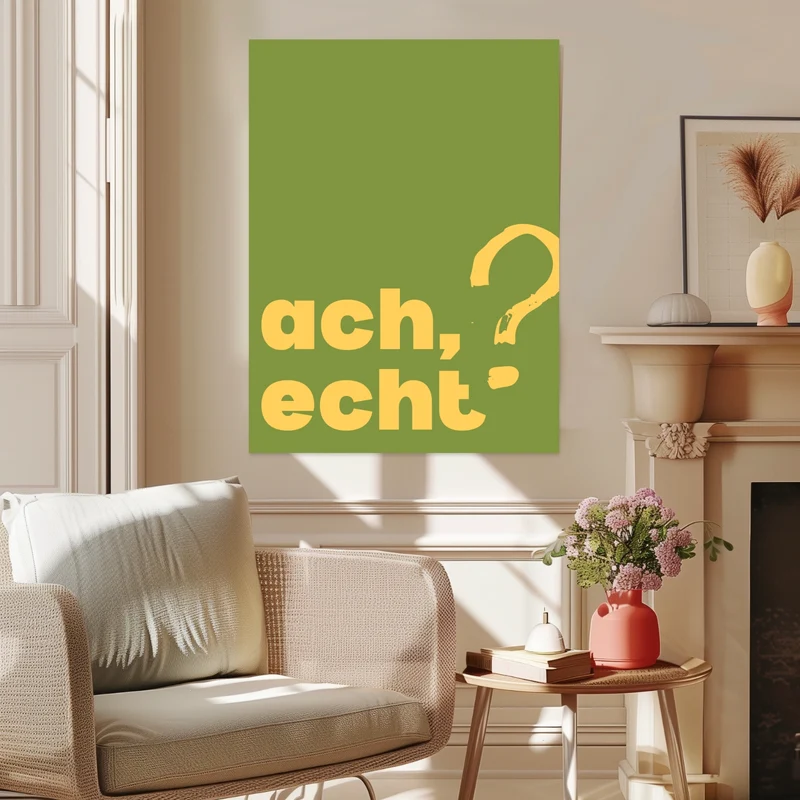 Ach echt Leinwandbild