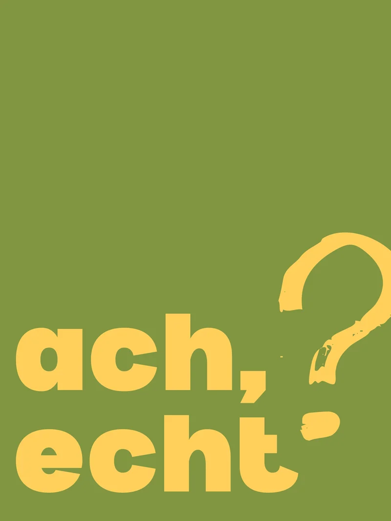 Ach echt Poster