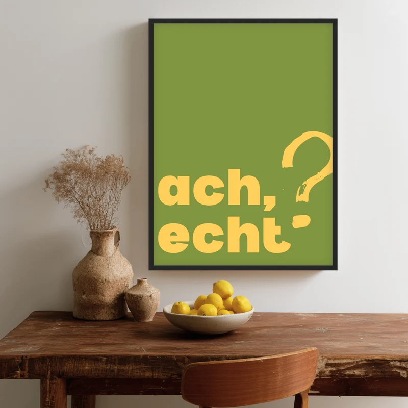 Ach echt Poster