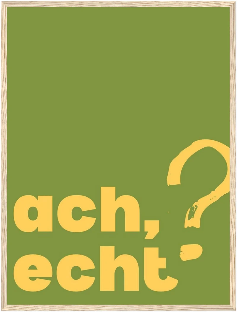 Ach echt Poster