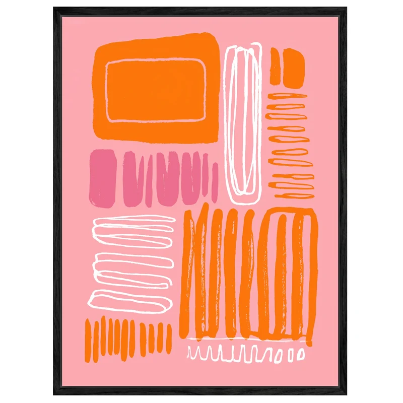 Abstrakte Linienmuster Leinwandbild
