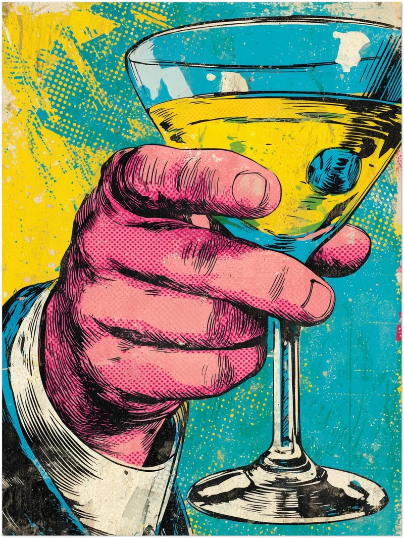 Cocktailglas Leinwandbild