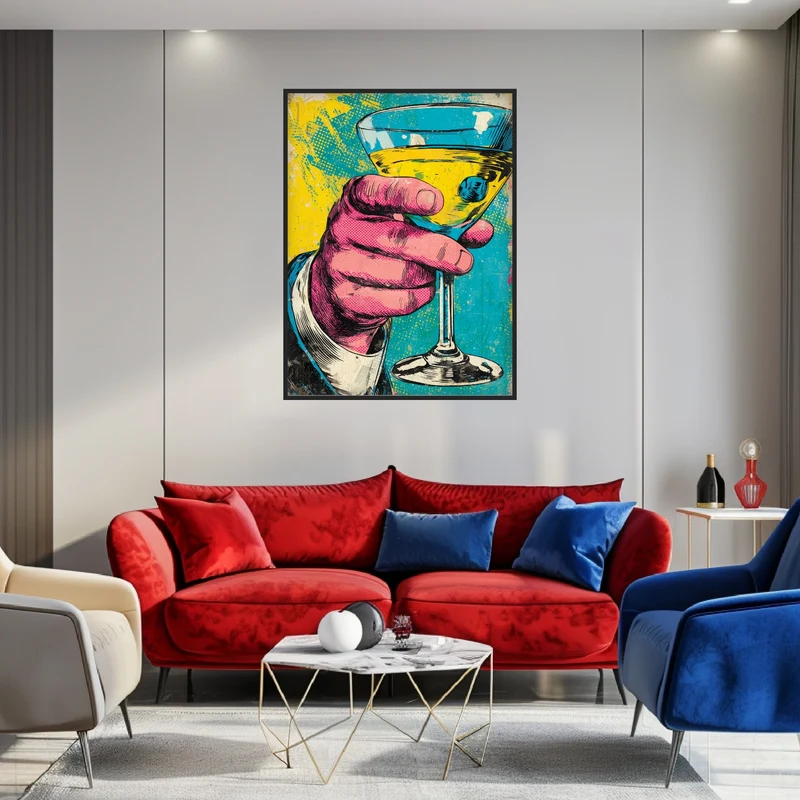 Cocktailglas Poster