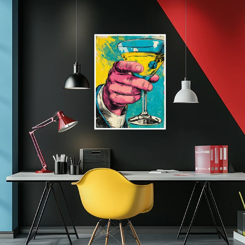 Cocktailglas Poster