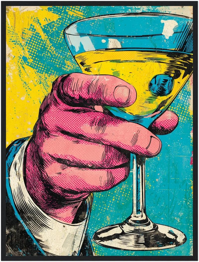 Cocktailglas Poster