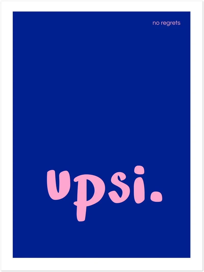 Upsi Schriftzug Leinwand
