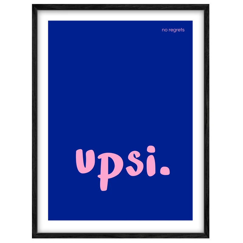 Upsi Schriftzug Leinwand