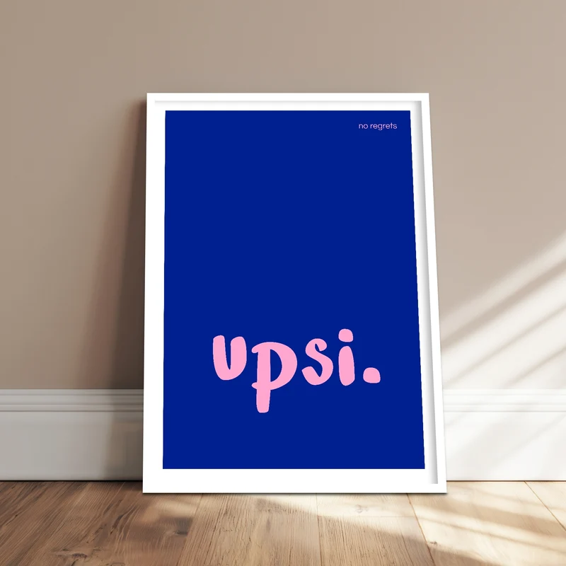 Upsi Schriftzug Poster