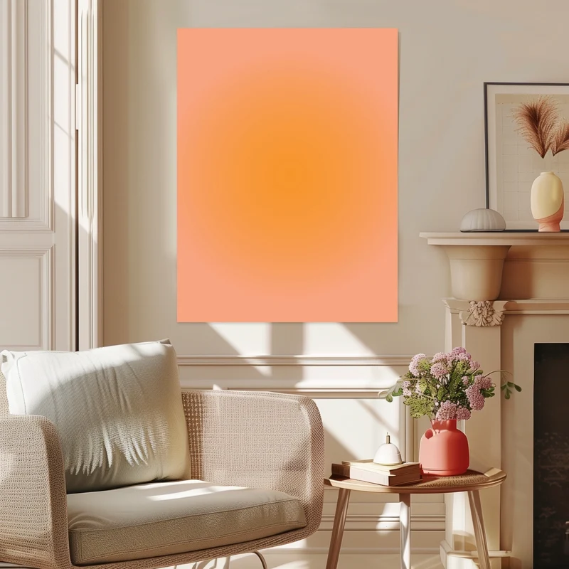 Aura orange Leinwand