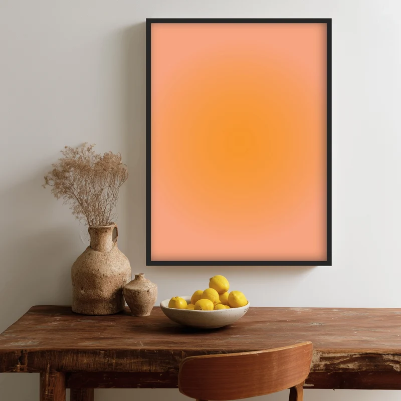 Aura orange Poster