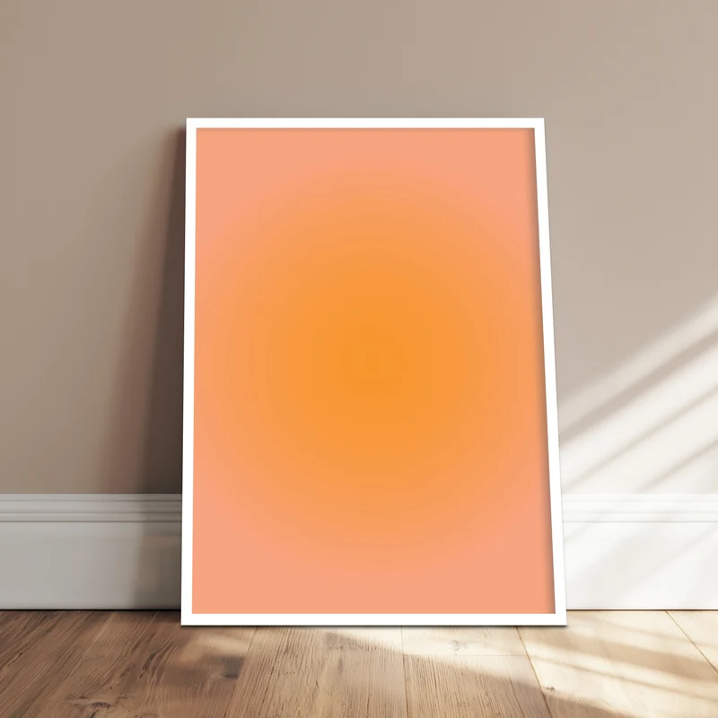 Aura orange Poster