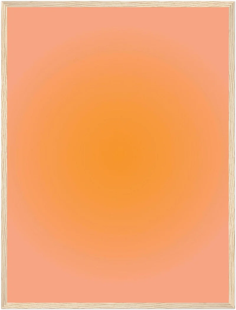 Aura orange Poster