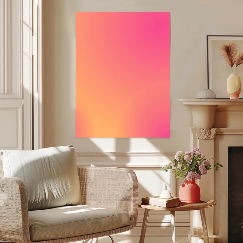 Aura rosa-orange Vol. III Leinwand