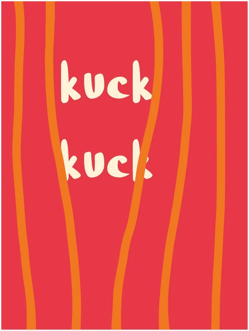 Kuck-Kuck Schriftzug Leinwand