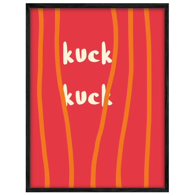 Kuck-Kuck Schriftzug Leinwand