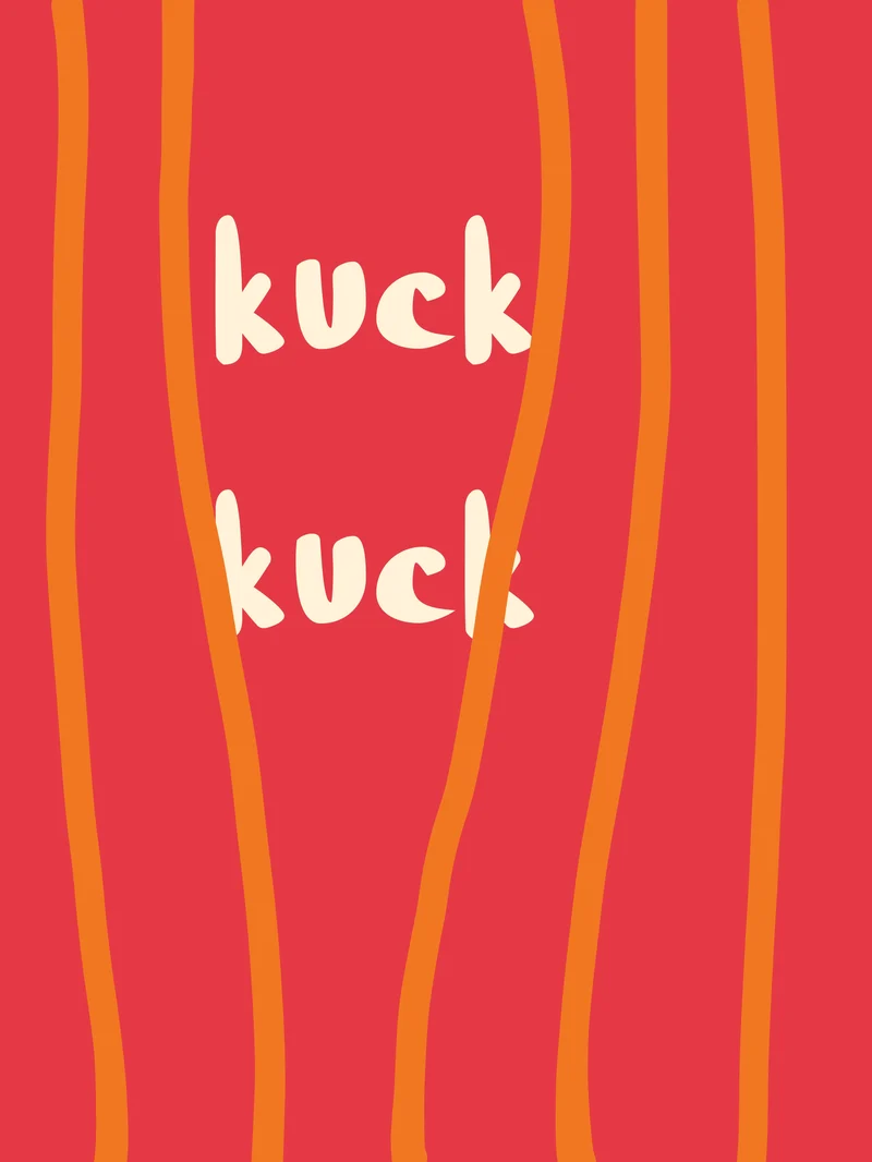 Kuck-Kuck Schriftzug Poster