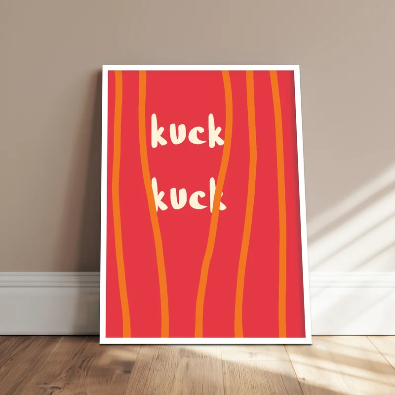 Kuck-Kuck Schriftzug Poster