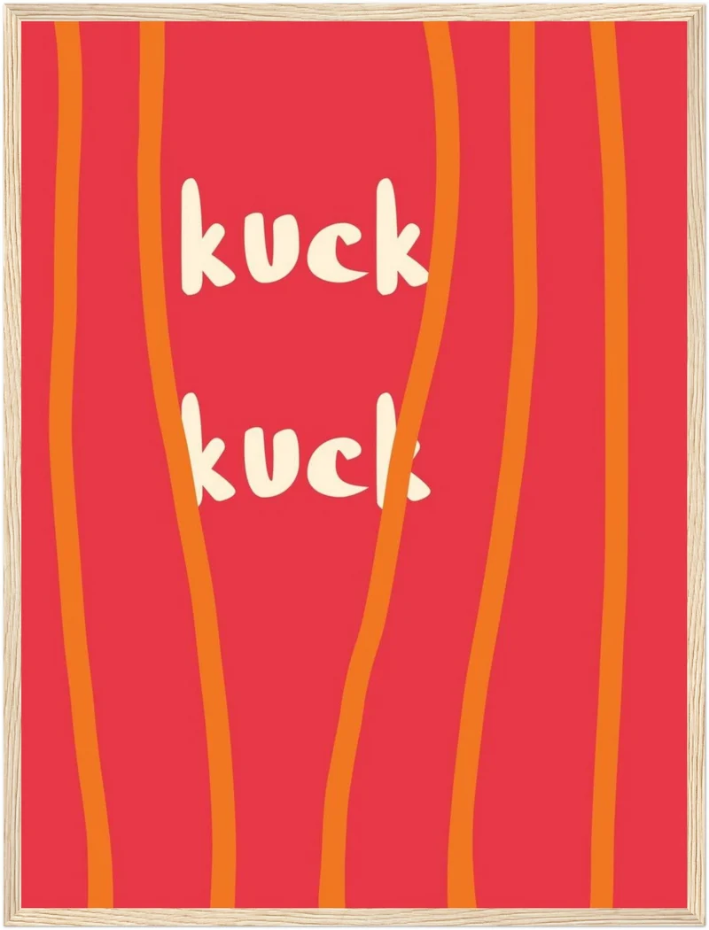 Kuck-Kuck Schriftzug Poster