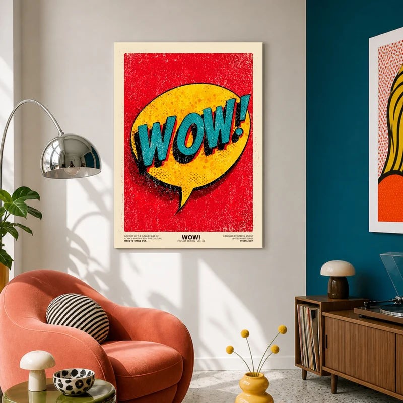 Ausdruck des Staunens Poster