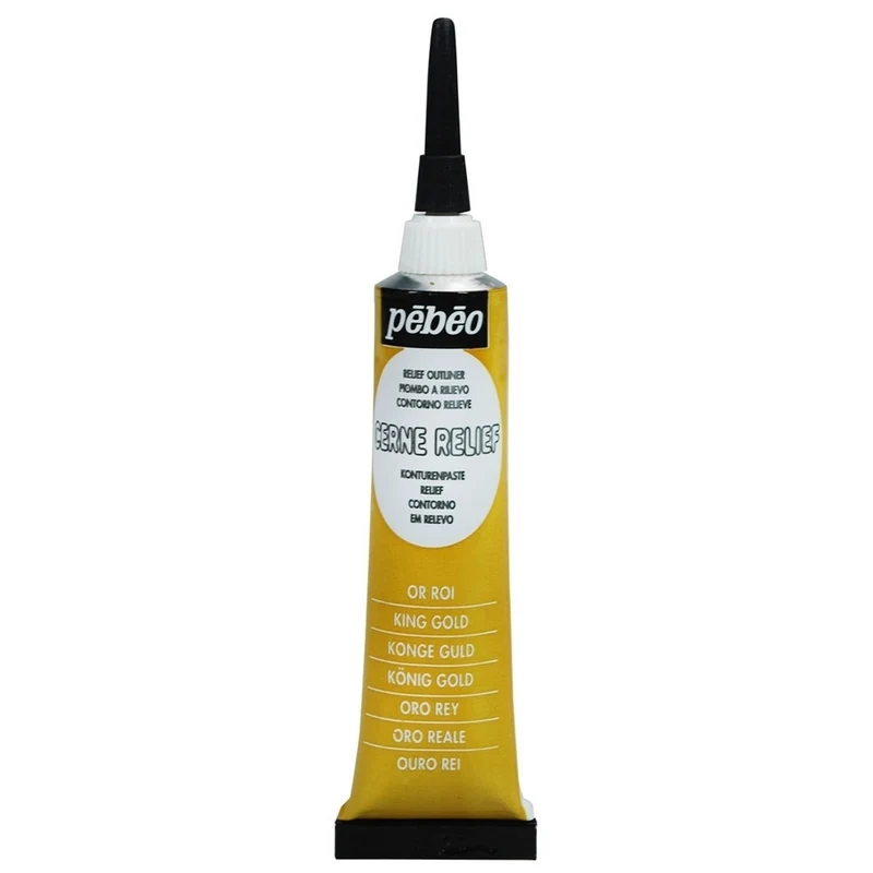 Pebeo - Glass & Tile Outliner - Cerne Relief - King Gold 20ml