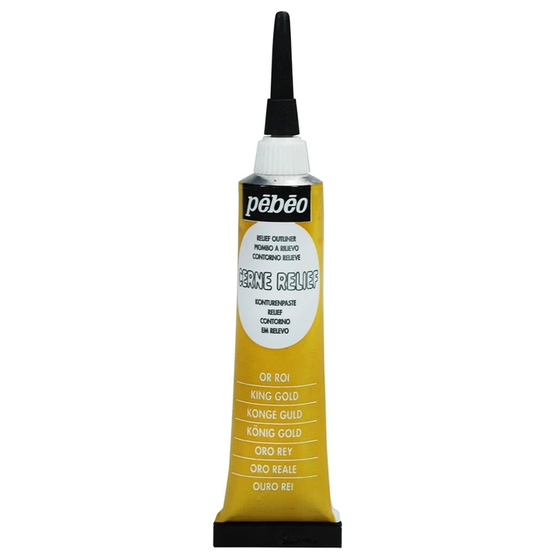 Pebeo - Glass & Tile Outliner - Cerne Relief - King Gold 20ml
