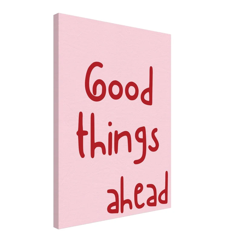 Positive Zukunft Leinwandbild