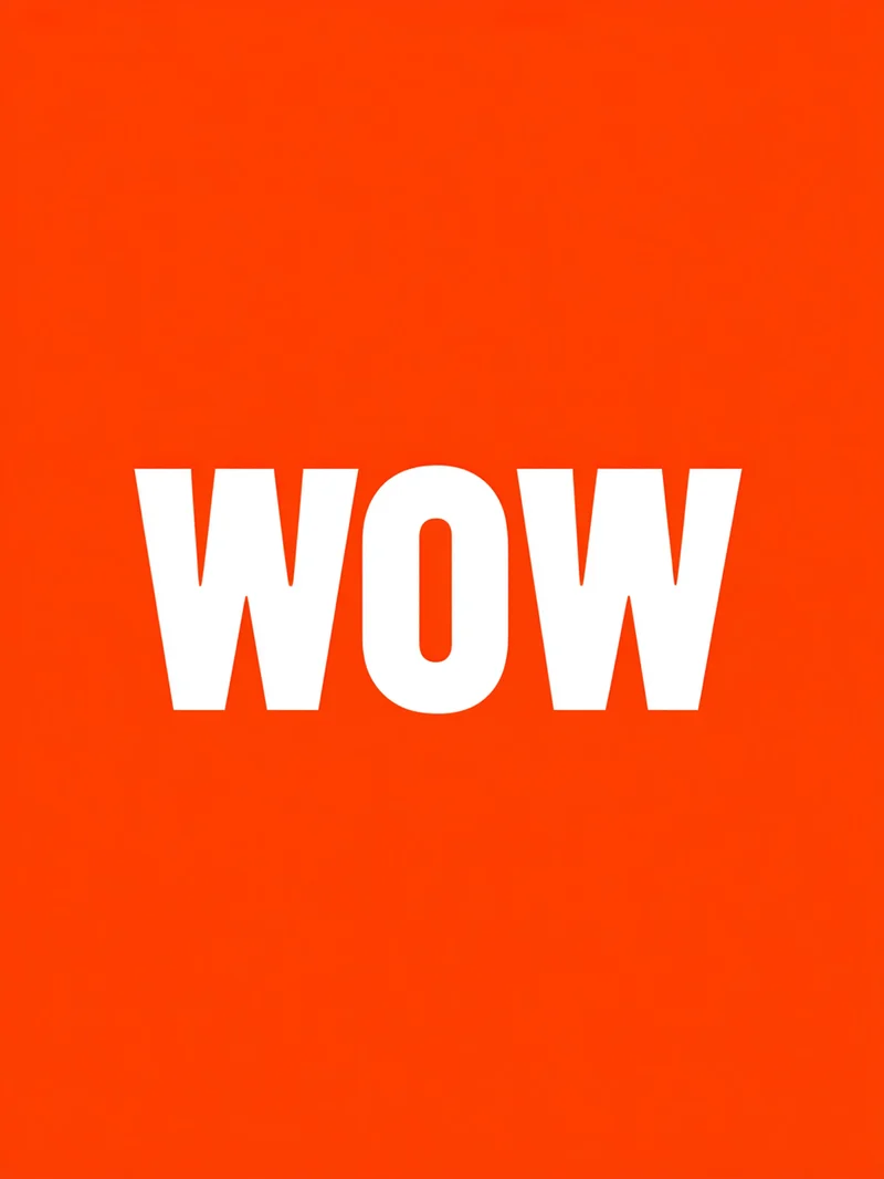 Wow orange Poster
