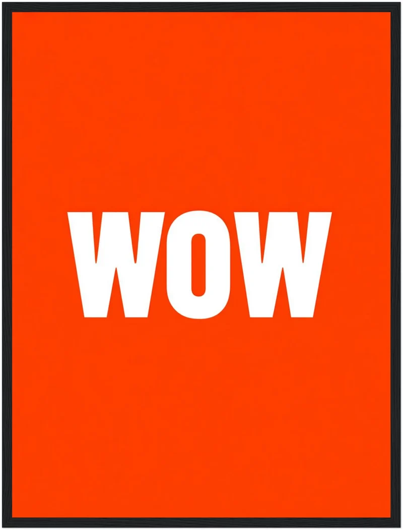 Wow orange Poster