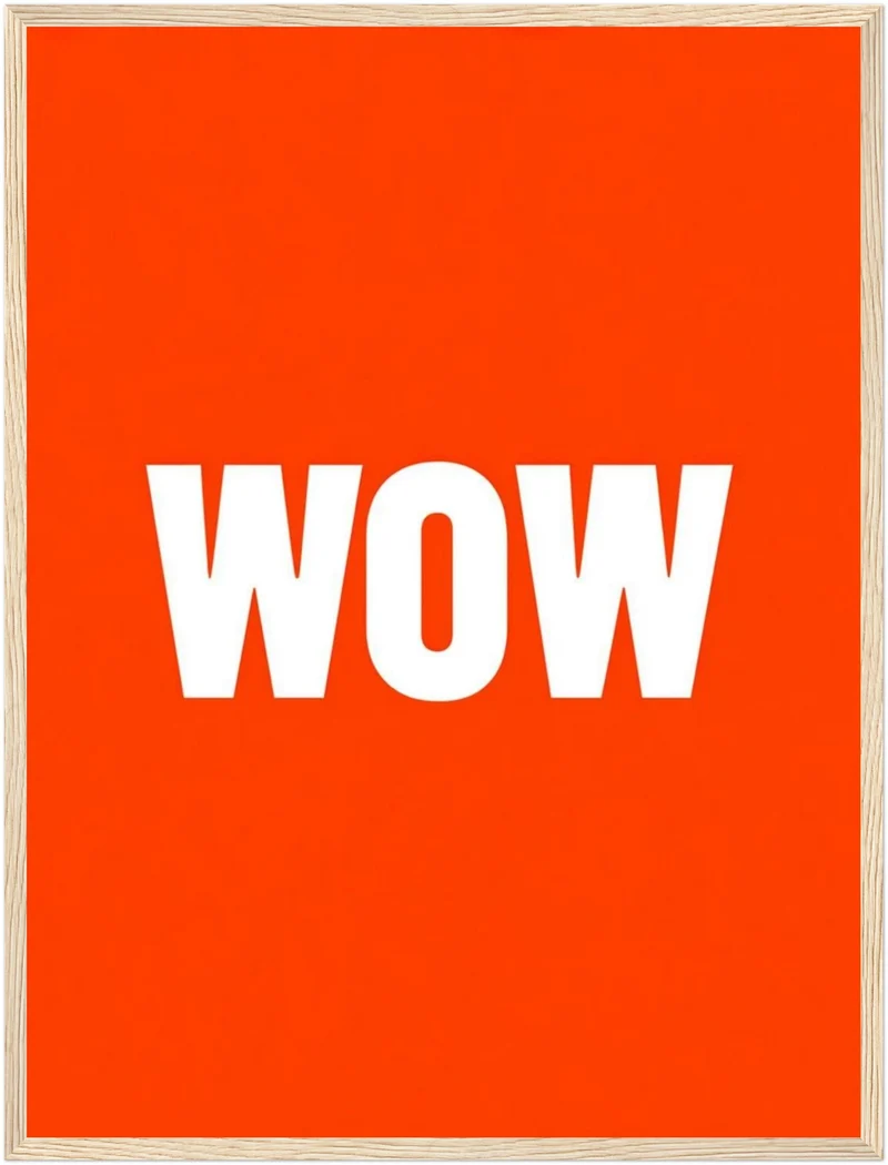 Wow orange Poster