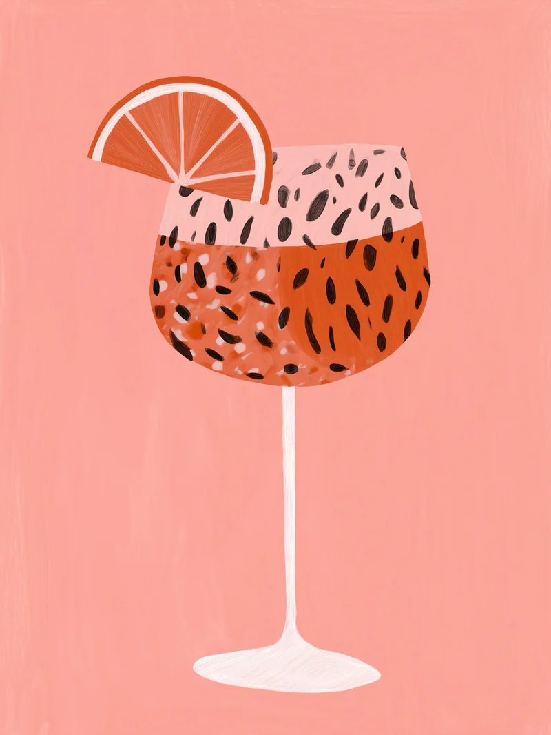 Cocktail mit Grapefruit Poster
