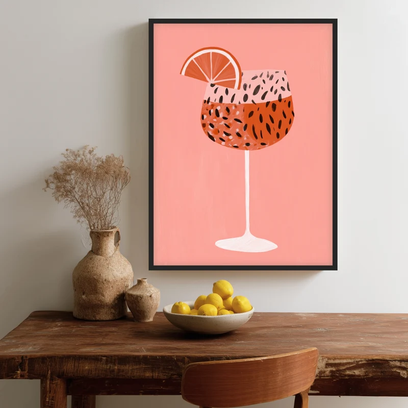 Cocktail mit Grapefruit Poster