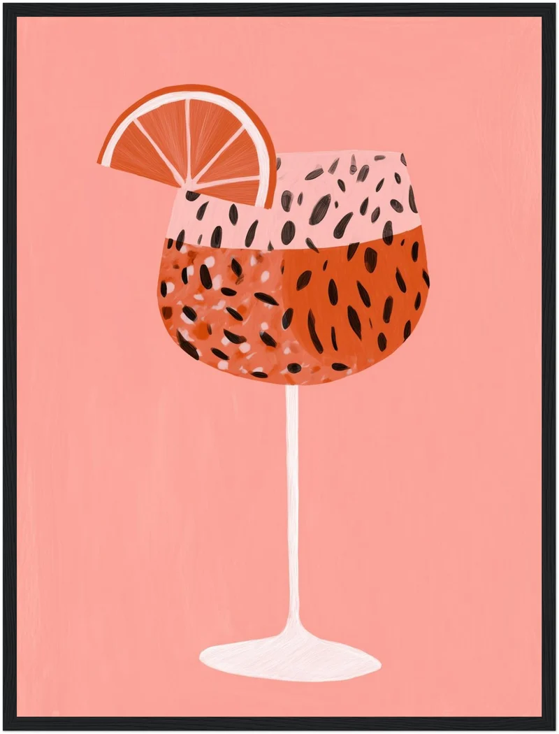Cocktail mit Grapefruit Poster
