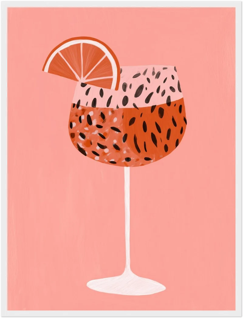 Cocktail mit Grapefruit Poster
