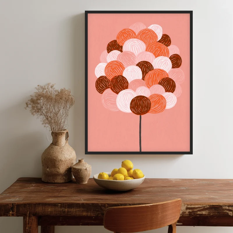 Bunter Ballonstrauß Poster