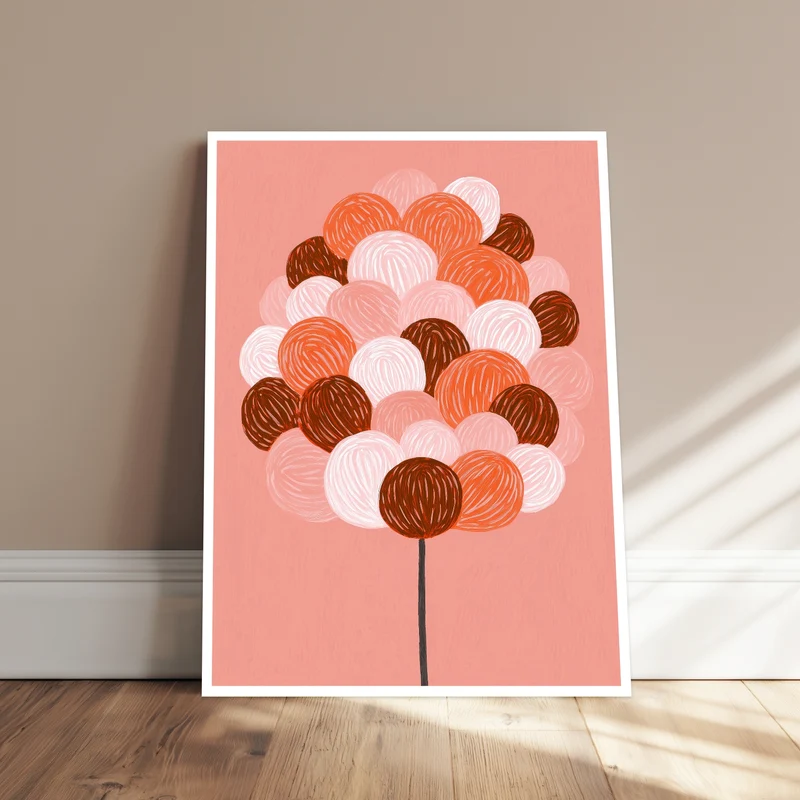 Bunter Ballonstrauß Poster