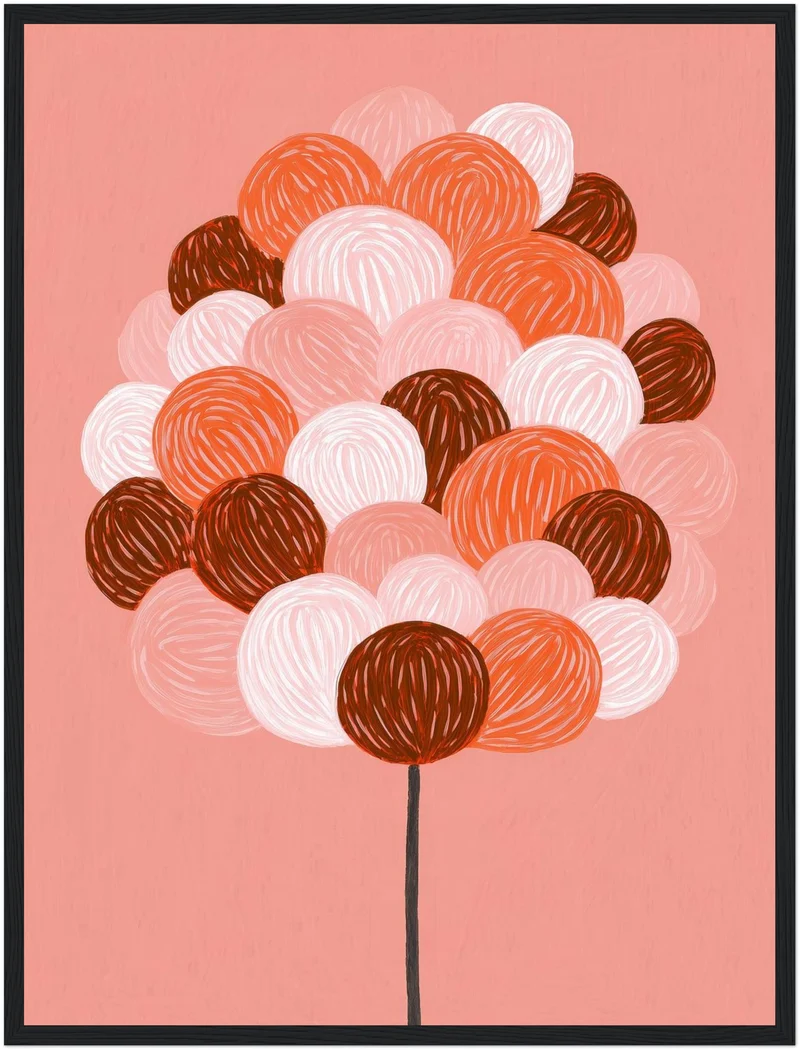 Bunter Ballonstrauß Poster