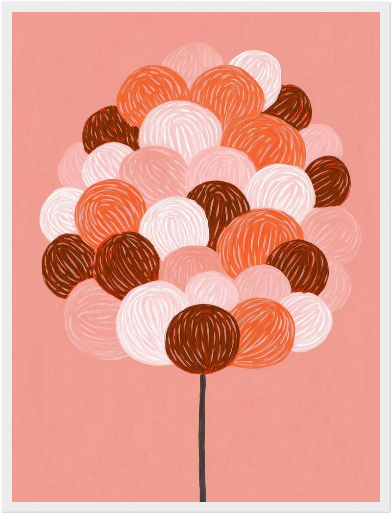 Bunter Ballonstrauß Poster