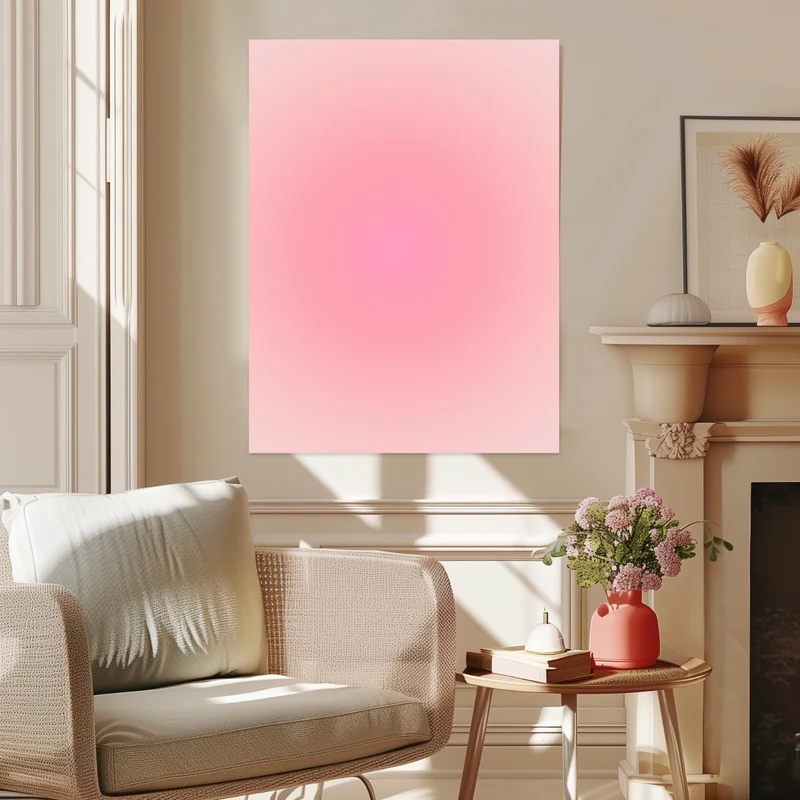 Aura Sonnenstrahlen-rosa Leinwand