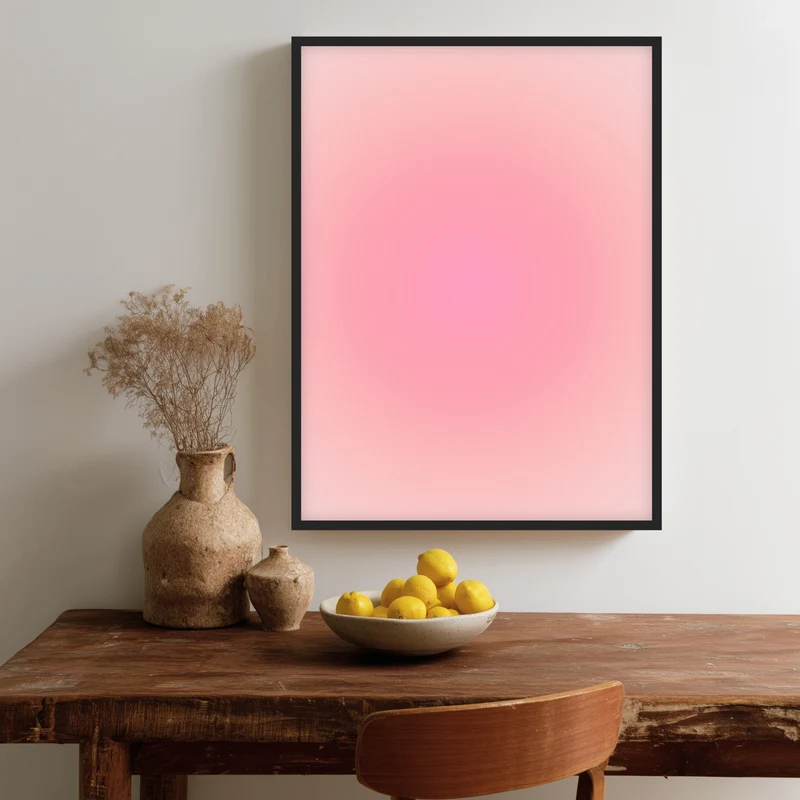 Aura Sonnenstrahlen-rosa Poster
