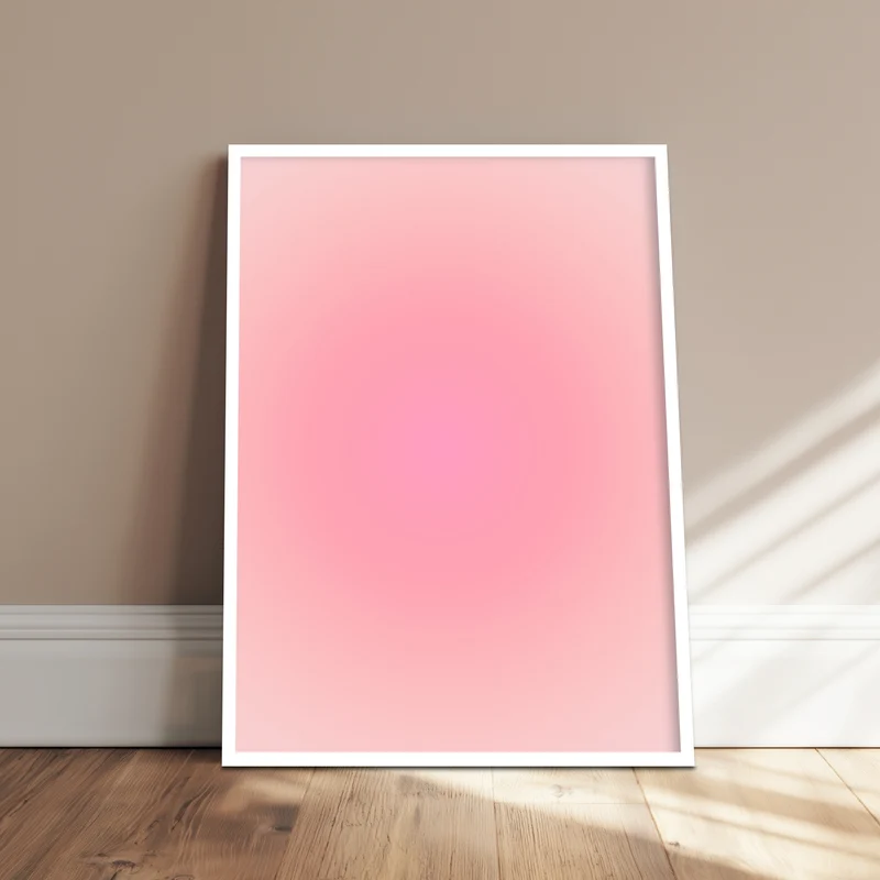 Aura Sonnenstrahlen-rosa Poster